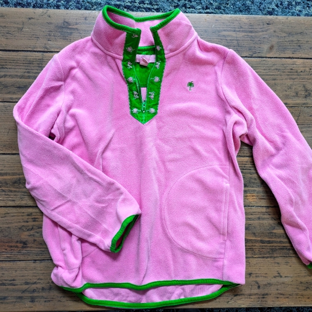 Lilly Pulitzer girls size 10 fleece pullover